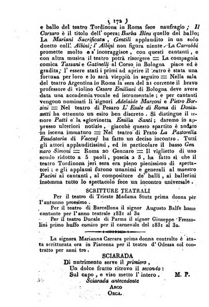 Cenni storici intorno alle lettere, invenzioni, arti, commercio e spettacoli teatrali