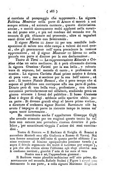 Cenni storici intorno alle lettere, invenzioni, arti, commercio e spettacoli teatrali