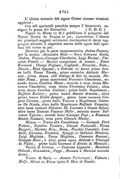 Cenni storici intorno alle lettere, invenzioni, arti, commercio e spettacoli teatrali