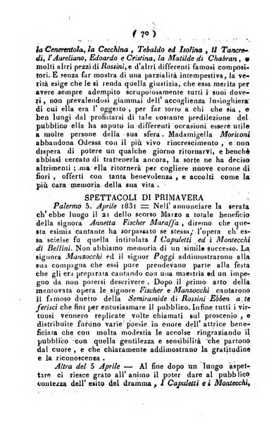 Cenni storici intorno alle lettere, invenzioni, arti, commercio e spettacoli teatrali