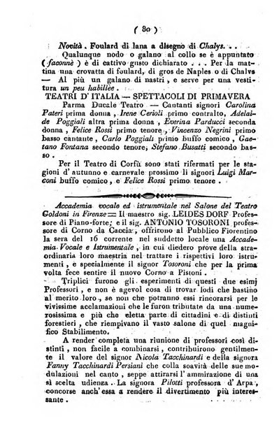 Cenni storici intorno alle lettere, invenzioni, arti, commercio e spettacoli teatrali