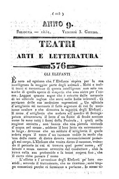 Cenni storici intorno alle lettere, invenzioni, arti, commercio e spettacoli teatrali