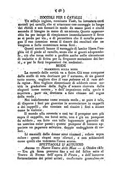 Cenni storici intorno alle lettere, invenzioni, arti, commercio e spettacoli teatrali