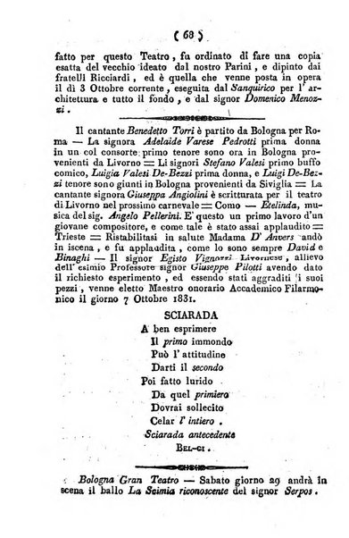 Cenni storici intorno alle lettere, invenzioni, arti, commercio e spettacoli teatrali