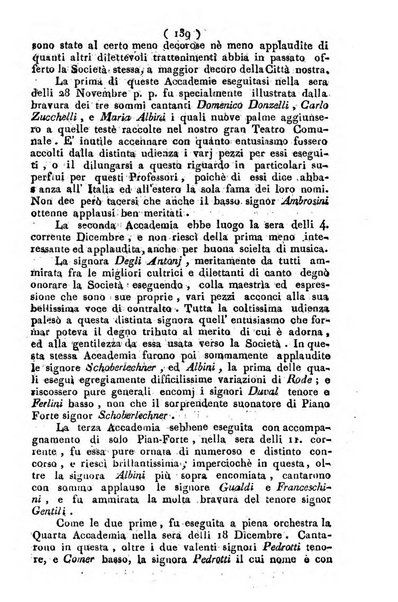 Cenni storici intorno alle lettere, invenzioni, arti, commercio e spettacoli teatrali