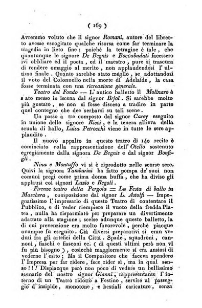 Cenni storici intorno alle lettere, invenzioni, arti, commercio e spettacoli teatrali