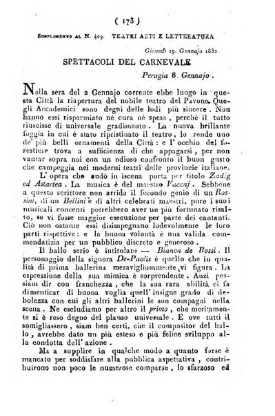 Cenni storici intorno alle lettere, invenzioni, arti, commercio e spettacoli teatrali