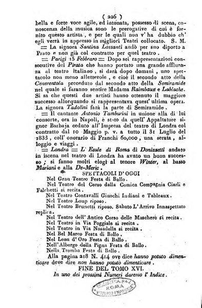 Cenni storici intorno alle lettere, invenzioni, arti, commercio e spettacoli teatrali