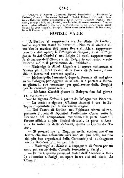 Cenni storici intorno alle lettere, invenzioni, arti, commercio e spettacoli teatrali