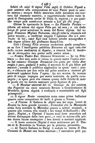 Cenni storici intorno alle lettere, invenzioni, arti, commercio e spettacoli teatrali