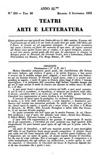 Cenni storici intorno alle lettere, invenzioni, arti, commercio e spettacoli teatrali