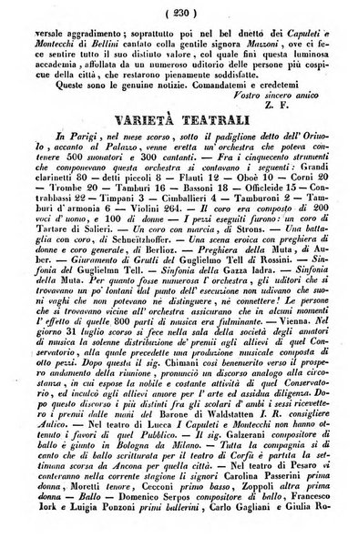 Cenni storici intorno alle lettere, invenzioni, arti, commercio e spettacoli teatrali