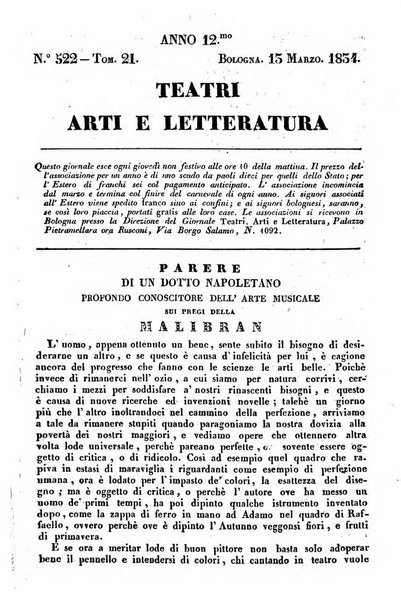 Cenni storici intorno alle lettere, invenzioni, arti, commercio e spettacoli teatrali