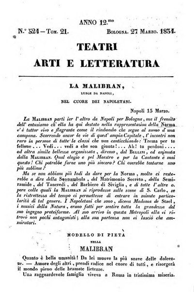 Cenni storici intorno alle lettere, invenzioni, arti, commercio e spettacoli teatrali