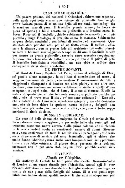 Cenni storici intorno alle lettere, invenzioni, arti, commercio e spettacoli teatrali