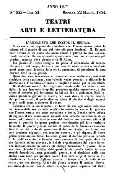 Cenni storici intorno alle lettere, invenzioni, arti, commercio e spettacoli teatrali