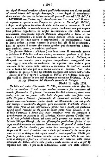 Cenni storici intorno alle lettere, invenzioni, arti, commercio e spettacoli teatrali