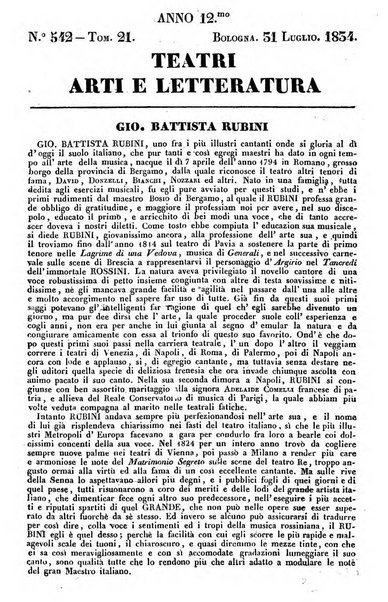 Cenni storici intorno alle lettere, invenzioni, arti, commercio e spettacoli teatrali