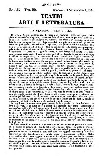 Cenni storici intorno alle lettere, invenzioni, arti, commercio e spettacoli teatrali