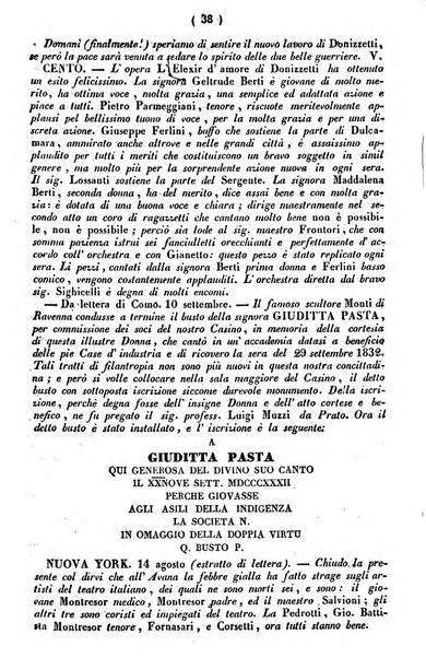 Cenni storici intorno alle lettere, invenzioni, arti, commercio e spettacoli teatrali