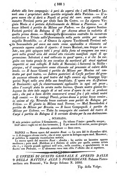 Cenni storici intorno alle lettere, invenzioni, arti, commercio e spettacoli teatrali