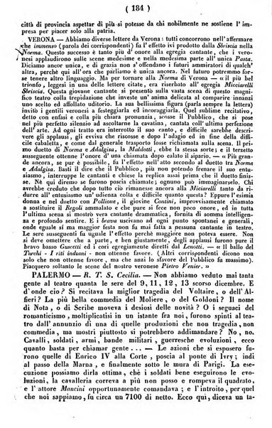 Cenni storici intorno alle lettere, invenzioni, arti, commercio e spettacoli teatrali