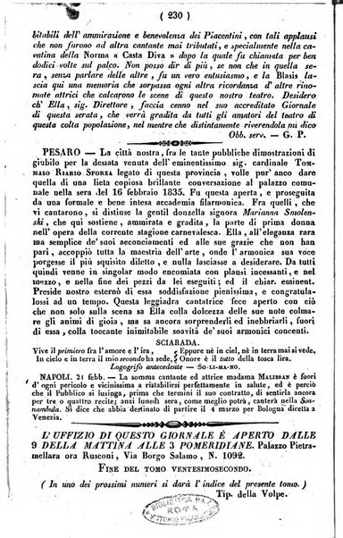 Cenni storici intorno alle lettere, invenzioni, arti, commercio e spettacoli teatrali