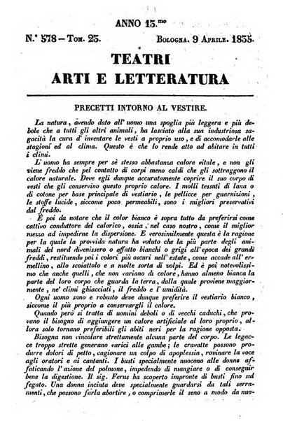 Cenni storici intorno alle lettere, invenzioni, arti, commercio e spettacoli teatrali