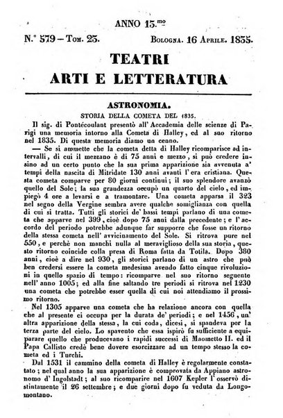 Cenni storici intorno alle lettere, invenzioni, arti, commercio e spettacoli teatrali