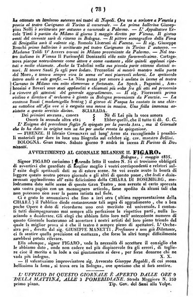 Cenni storici intorno alle lettere, invenzioni, arti, commercio e spettacoli teatrali