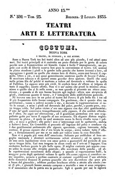 Cenni storici intorno alle lettere, invenzioni, arti, commercio e spettacoli teatrali