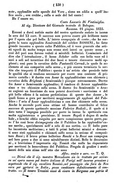 Cenni storici intorno alle lettere, invenzioni, arti, commercio e spettacoli teatrali