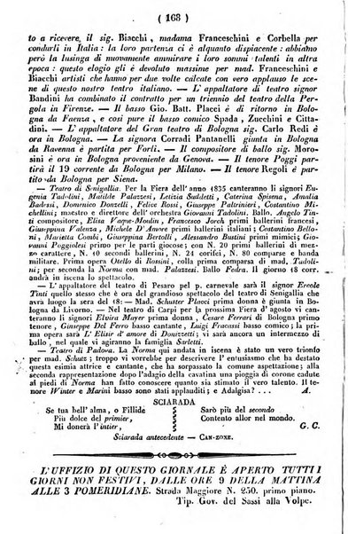 Cenni storici intorno alle lettere, invenzioni, arti, commercio e spettacoli teatrali