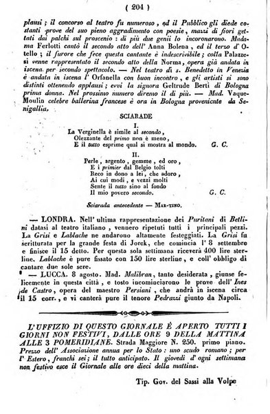 Cenni storici intorno alle lettere, invenzioni, arti, commercio e spettacoli teatrali