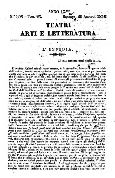 Cenni storici intorno alle lettere, invenzioni, arti, commercio e spettacoli teatrali