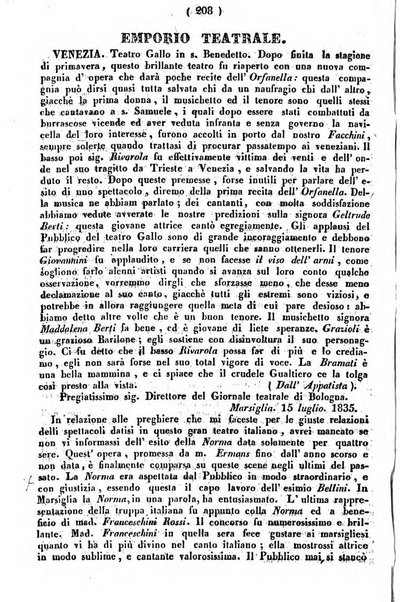 Cenni storici intorno alle lettere, invenzioni, arti, commercio e spettacoli teatrali