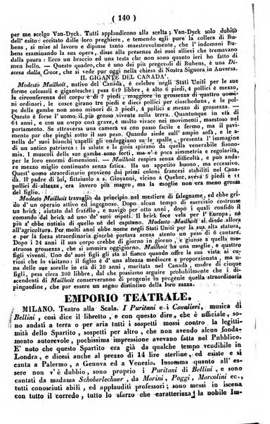 Cenni storici intorno alle lettere, invenzioni, arti, commercio e spettacoli teatrali