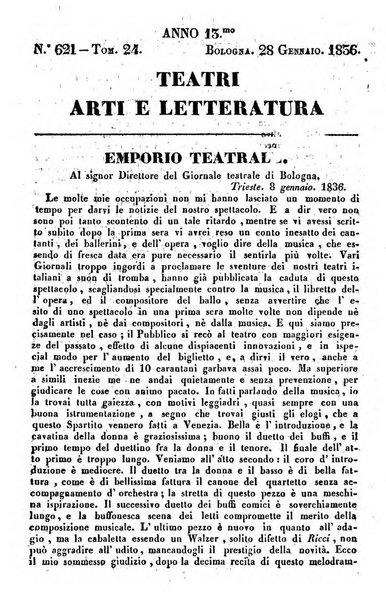 Cenni storici intorno alle lettere, invenzioni, arti, commercio e spettacoli teatrali