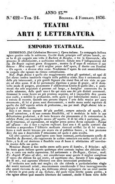 Cenni storici intorno alle lettere, invenzioni, arti, commercio e spettacoli teatrali