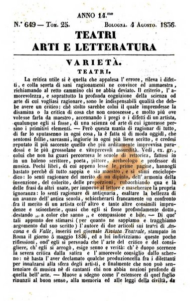 Cenni storici intorno alle lettere, invenzioni, arti, commercio e spettacoli teatrali