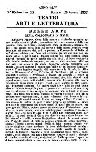 Cenni storici intorno alle lettere, invenzioni, arti, commercio e spettacoli teatrali