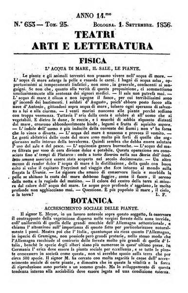 Cenni storici intorno alle lettere, invenzioni, arti, commercio e spettacoli teatrali