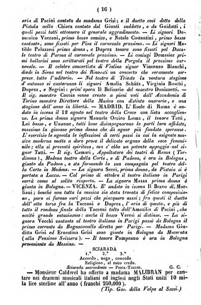 Cenni storici intorno alle lettere, invenzioni, arti, commercio e spettacoli teatrali