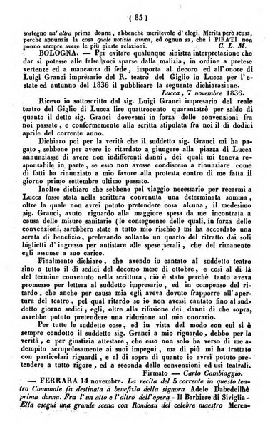 Cenni storici intorno alle lettere, invenzioni, arti, commercio e spettacoli teatrali