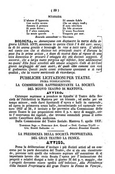 Cenni storici intorno alle lettere, invenzioni, arti, commercio e spettacoli teatrali