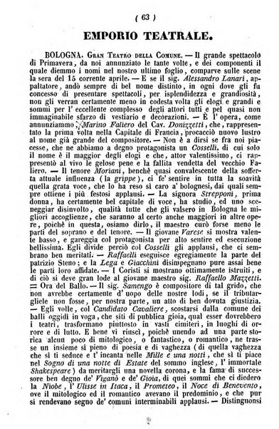 Cenni storici intorno alle lettere, invenzioni, arti, commercio e spettacoli teatrali