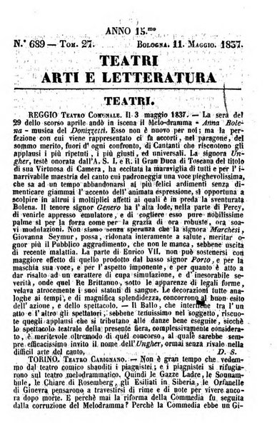 Cenni storici intorno alle lettere, invenzioni, arti, commercio e spettacoli teatrali