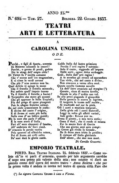 Cenni storici intorno alle lettere, invenzioni, arti, commercio e spettacoli teatrali