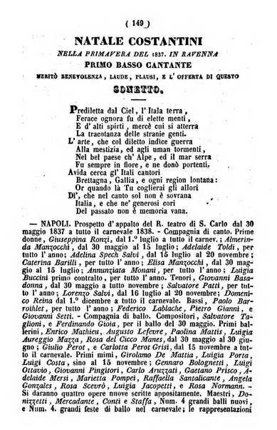 Cenni storici intorno alle lettere, invenzioni, arti, commercio e spettacoli teatrali