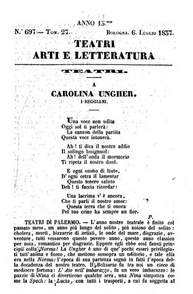 Cenni storici intorno alle lettere, invenzioni, arti, commercio e spettacoli teatrali